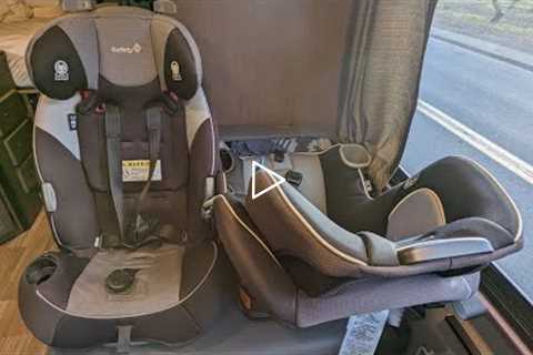 How to Install Two Large Convertible Car Seats (Safety 1st and Graco) on a Cruise America RV
