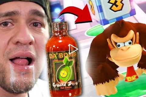 Mario Party You Lose = EXTREME Hot Sauce Challenge