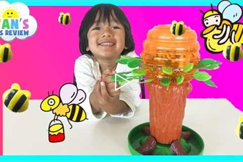Family Fun Game for kids Honey Bee Tree with Egg Surprise Toys