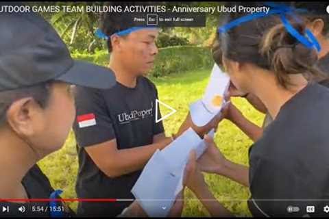 FUN OUTDOOR IDEAS GAMES TEAM BUILDING ACTIVITIES - Anniversary Ubud Property