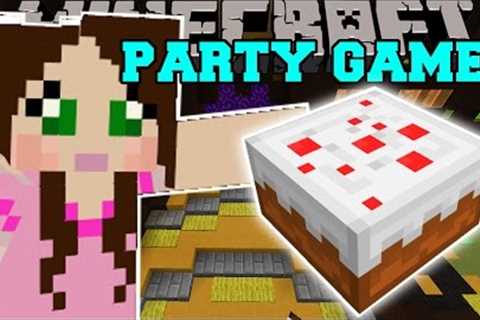 Minecraft: PARTY MINI-GAMES! (COIN JUMPING, VOLCANO PARKOUR, PIG FISHING!) Mini-Game