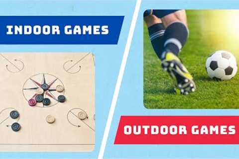 Indoor and Outdoor Games | Learn Indoor and Outdoor games for kids | Party Harvest fun Learning