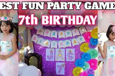 BEST FUN PARTY GAMES | 7TH BIRTHDAY | PART 2 | AkyMs Vlog