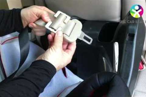 How to use a locking clip to install a car seat - The Car Seat Lady