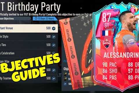 HOW TO COMPLETE FUT BIRTHDAY PARTY OBJECTIVES FAST! - FIFA 23 Ultimate Team