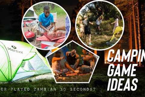 UNIQUE Games to play while camping with friends || Group Outdoor Party Games #30seconds #60seconds