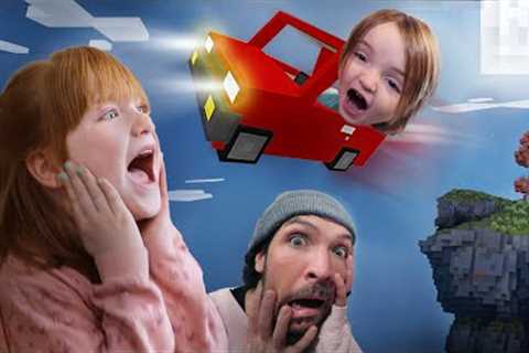 NiKO LEARNS HOW TO DRiVE!! Family Minecraft Survival World! Dad''s surprise birthday for Baby Adley!