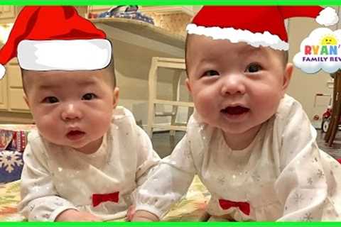 Christmas Morning 2016 Opening Presents Surprise Family Fun Baby 1st Christmas Ryan''s Family Review