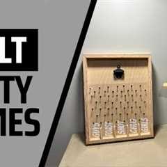 Adult Drinking Games for Entertaining | Scrap Wood Project | Hook Ring and Drink Plinko Bar Games