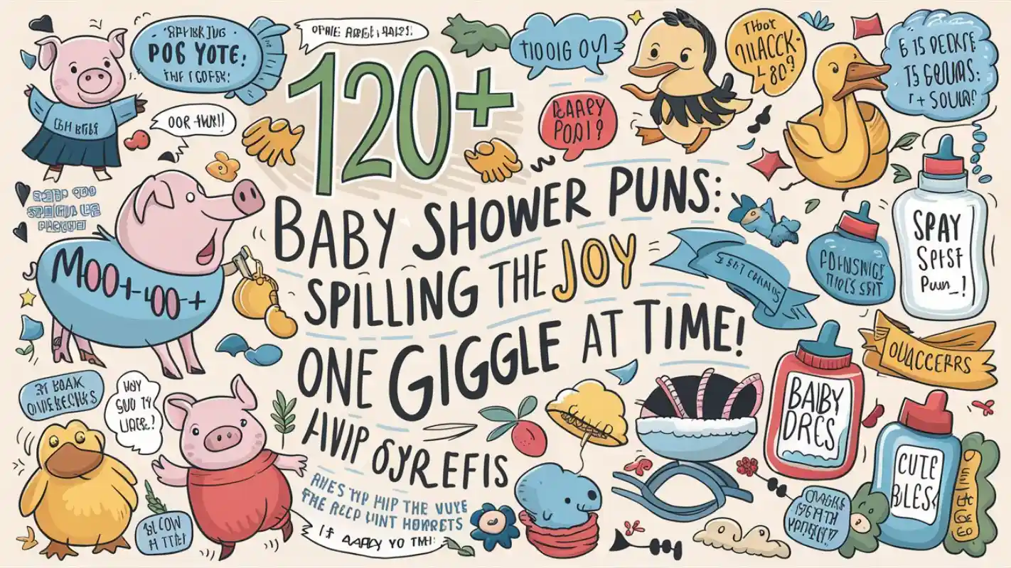 120+ Baby Shower Puns: Spilling the Joy One Giggle at a Time - Crack Up Puns